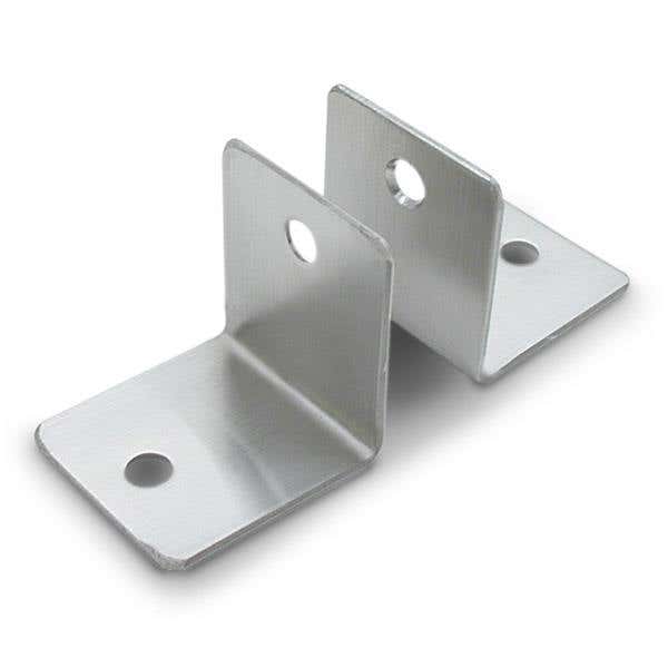 Jacknob 1589 Wall Bracket 2 Piece Mini Stamped w/ Stainless Steel Material & Satin Finish