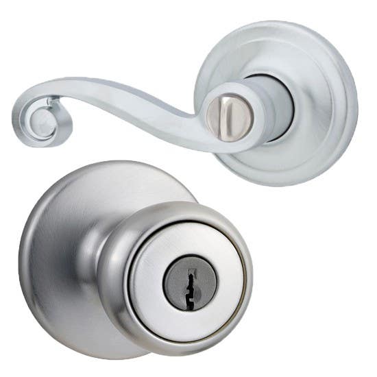 Kwikset 400LL US26D 276-739 Right Handed RCAL - RCS Lido Entry in Satin Chrome