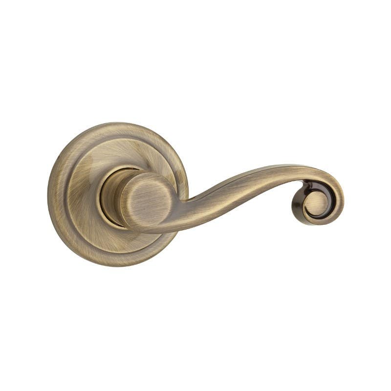 Kwikset 488LL US5 276-769 Right Handed Lido Lever Dummy Lever in Antique Brass