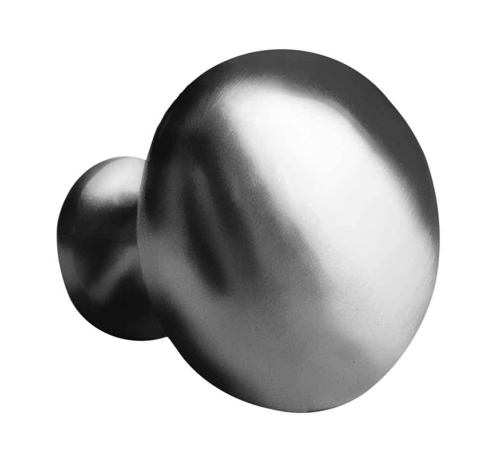 American Imaginations AI-378 1.25-in.W Round Brass Cabinet Knob, Brushed Nickel