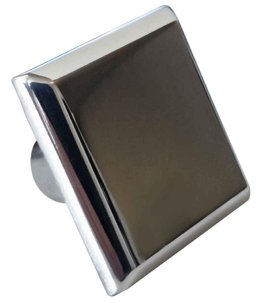 American Imaginations AI-376 1.20-in.W Square Brass Cabinet Knob, Brushed Nickel
