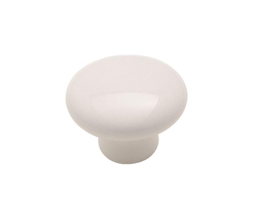 Amerock 232WHT Everyday Heritage Cabinet Knob, 1-1/4" Diameter, White