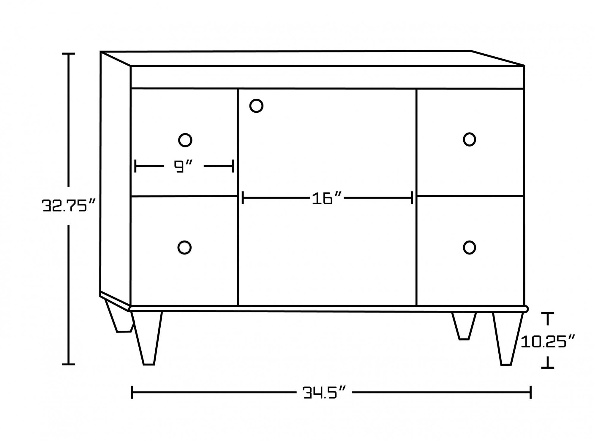 American imaginations AI-398 34.5-in. W x 18-in. D Transitional Birch Wood-Veneer Vanity Base Only In Antique Walnut