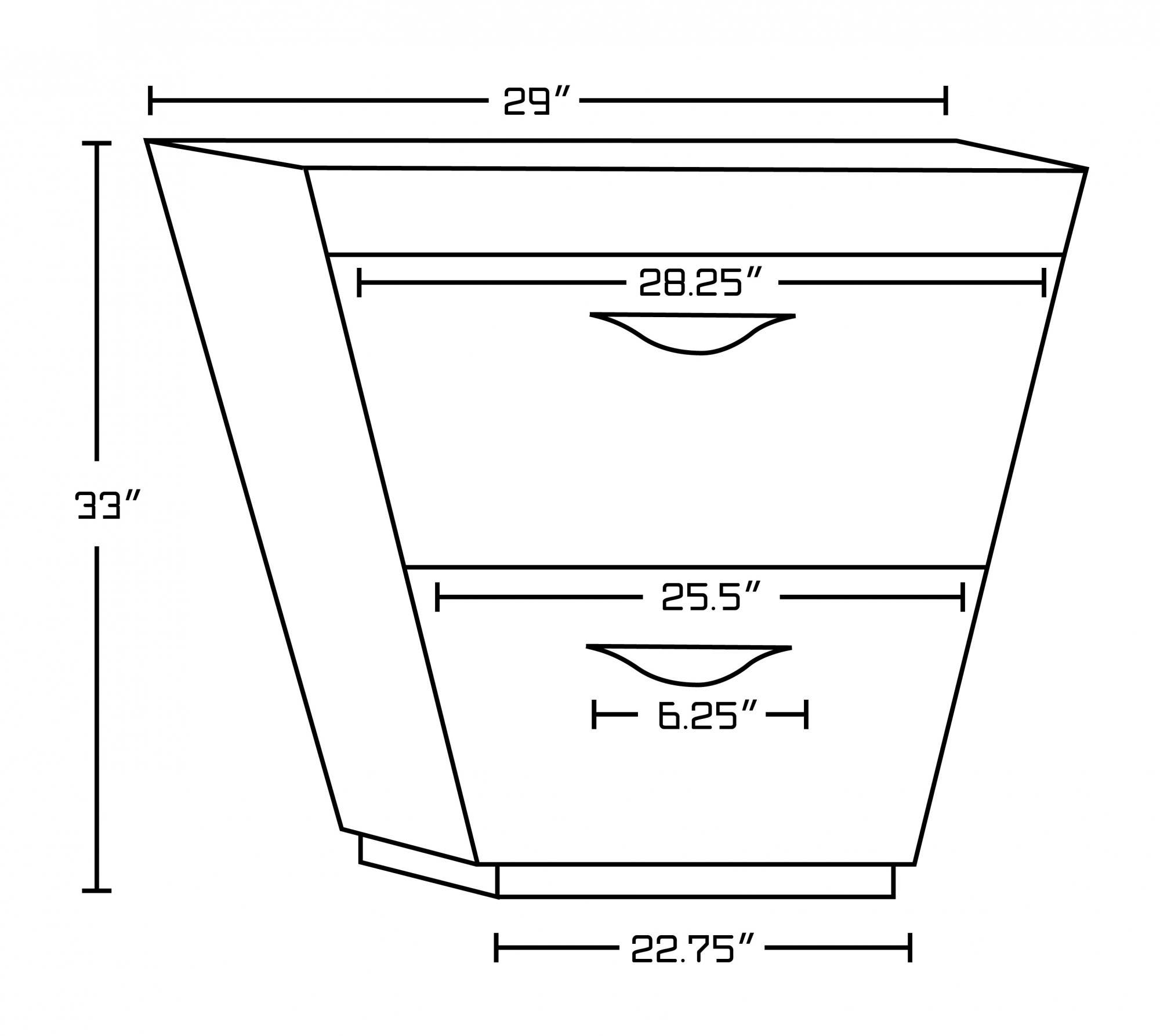 American imaginations AI-1180 29-in. W x 18-in. D Modern Plywood-Melamine Vanity Base Only In Wenge