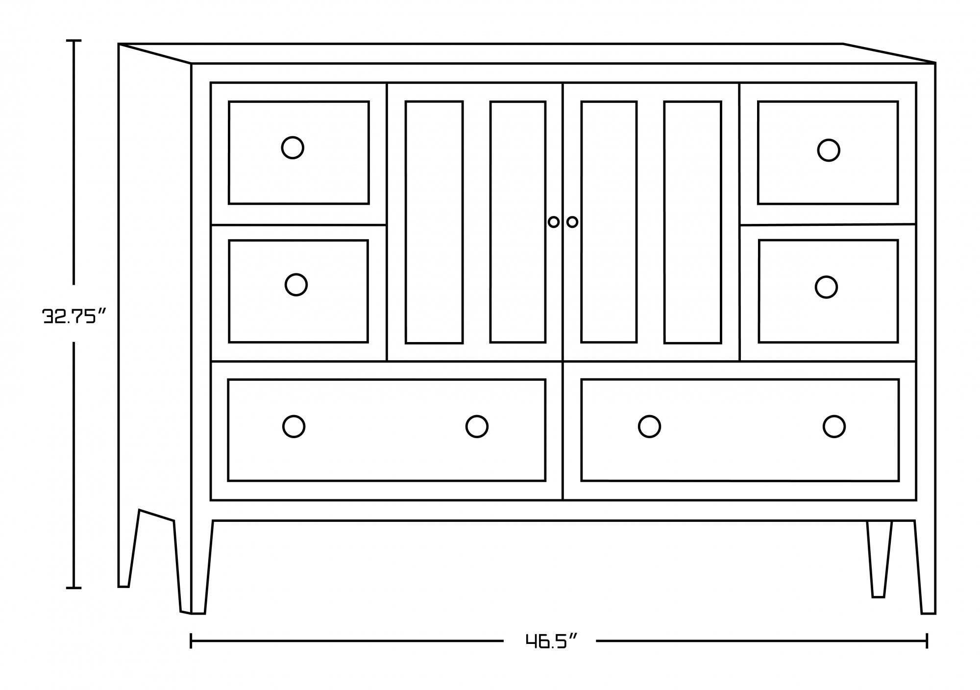 American imaginations AI-17466 Modern Plywood-Veneer Vanity Base Set Only In Walnut