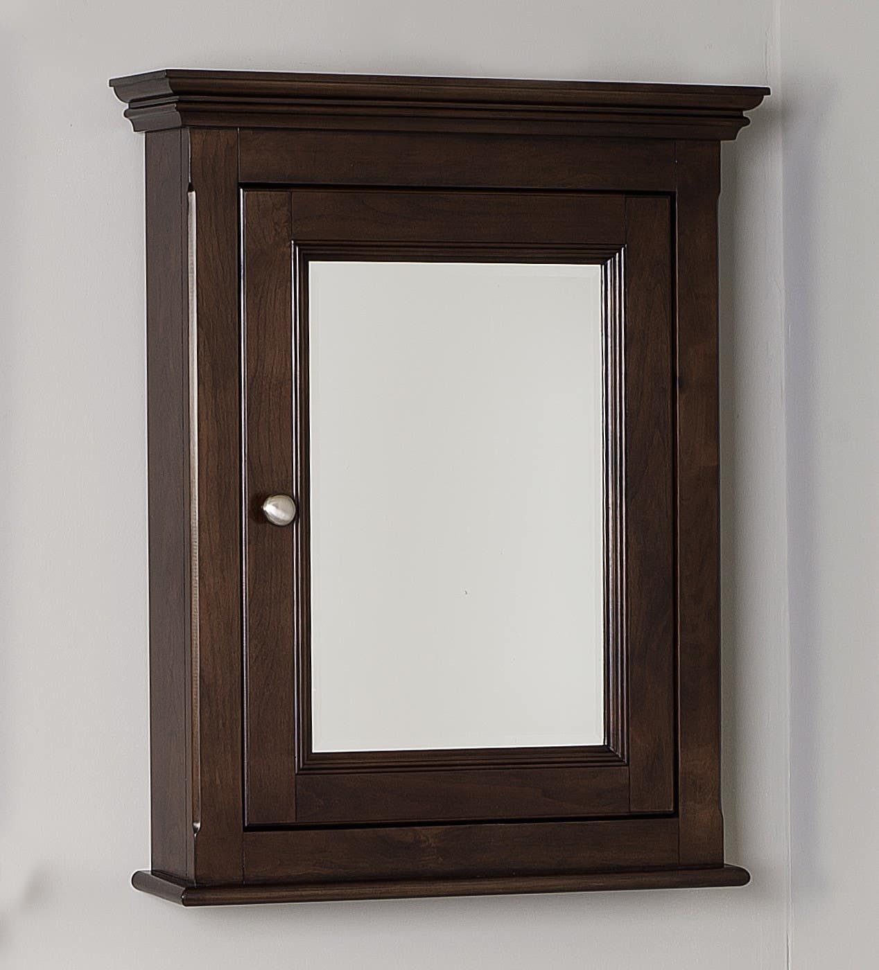 American imaginations AI-238 24-in. W x 30-in. H Traditional Birch Wood-Veneer Medicine Cabinet In Walnut