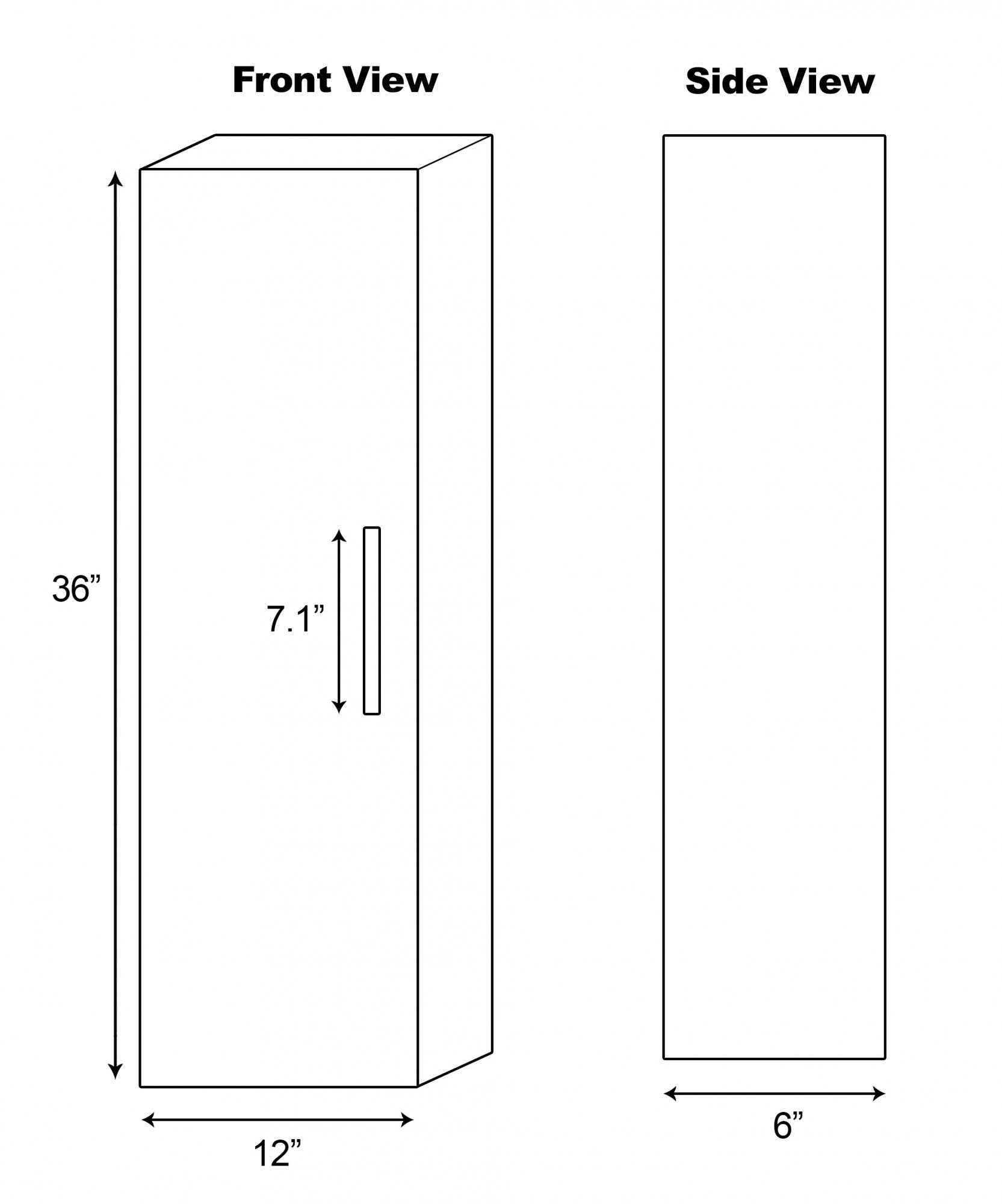 American imaginations AI-1405 12-in. W x 36-in. H Modern Plywood-Melamine Medicine Cabinet In Dawn Grey