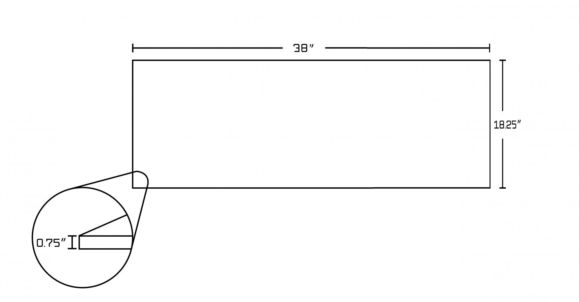 American imaginations AI-1743 38-in. W x 18.25-in. D Quartz Top In Black Galaxy Color