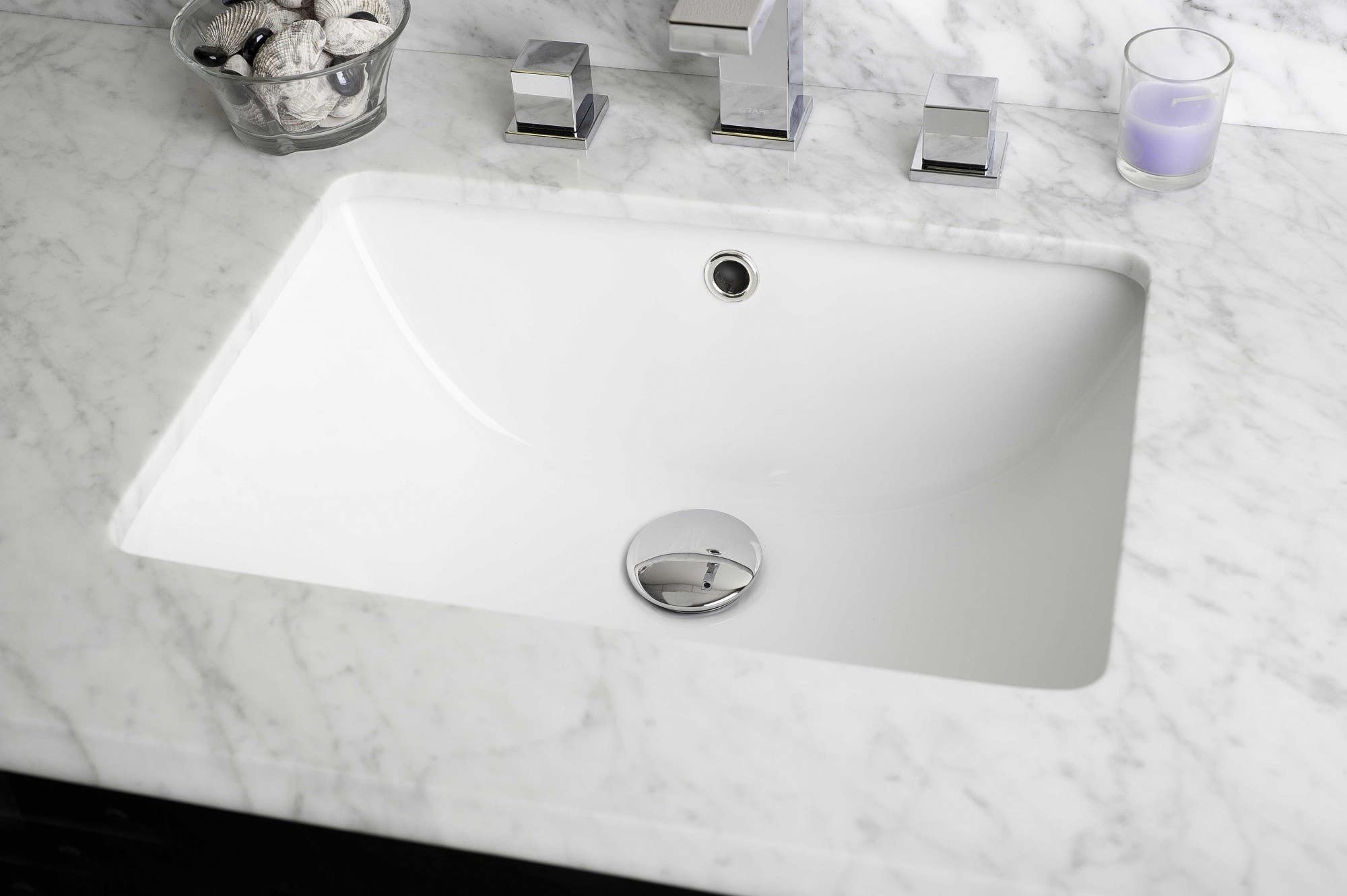 American imaginations AI-536 18.25-in. W x 13.5-in. D CUPC Certified Rectangle Undermount Sink In White Color