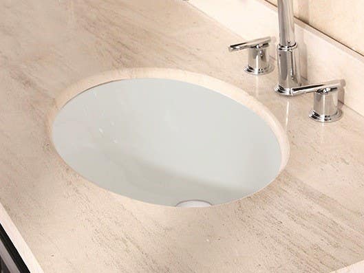 American imaginations AI-539 19.5-in. W x 16.25-in. D CUPC Certified Oval Undermount Sink In Biscuit Color