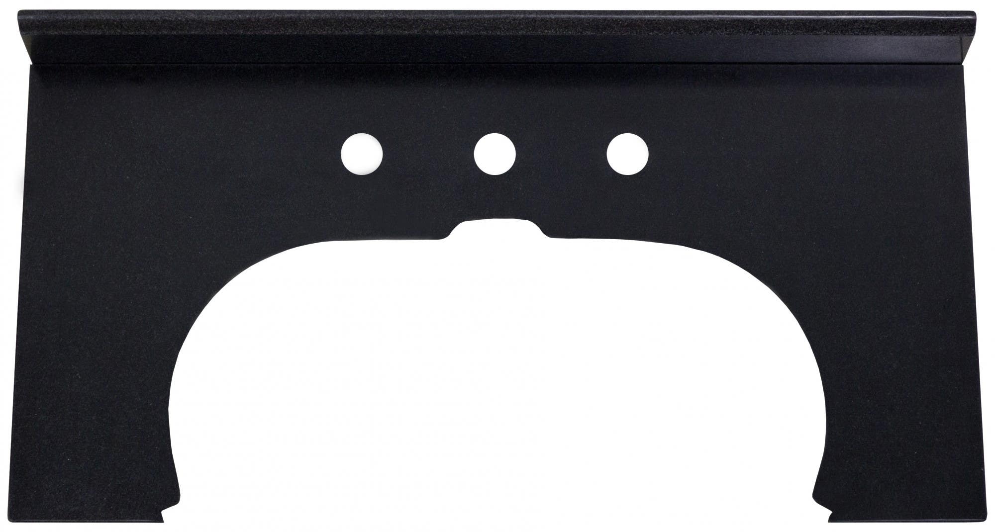 American imaginations AI-1327 33-in. W x 16.5-in. D Granite Top In Black Color For 8-in. o.c. Faucet