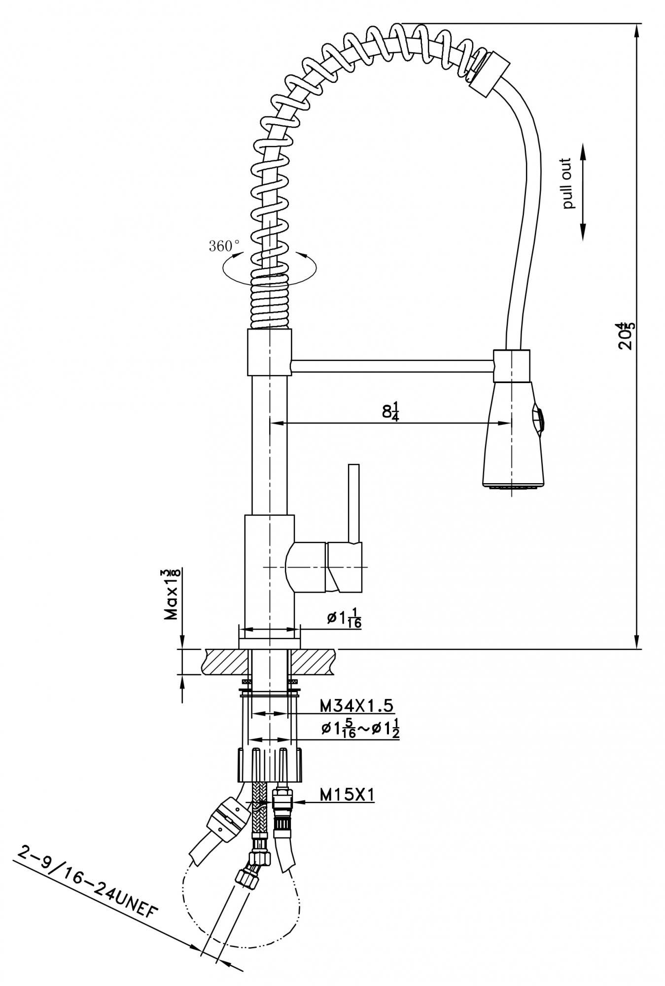 American imaginations AI-16746 Single Hole CUPC Approved Brass Faucet In Chrome Color