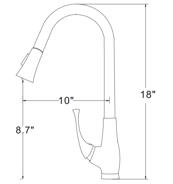 American imaginations AI-16747 Single Hole CUPC Approved Brass Faucet In Chrome Color