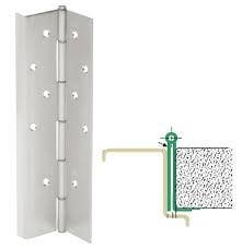 Ives 715 Concealed Flush Mounted Half Wrap Pin & Barrel Stainless Steel Continuous Hinge
