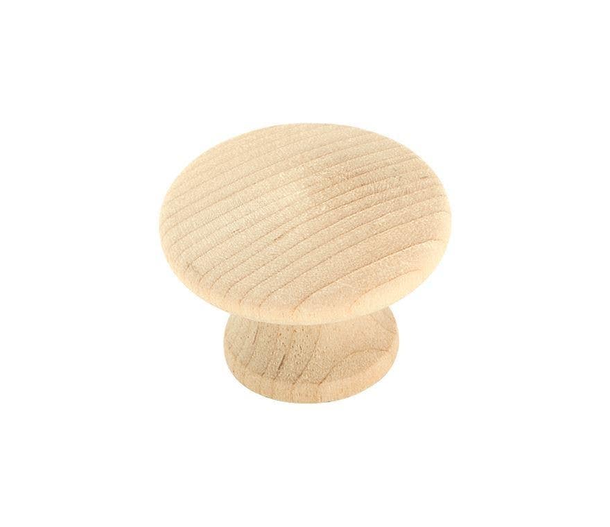 Amerock BP811WD Everyday Heritage Cabinet Knob, 1-1/4" Diameter, Unfinished
