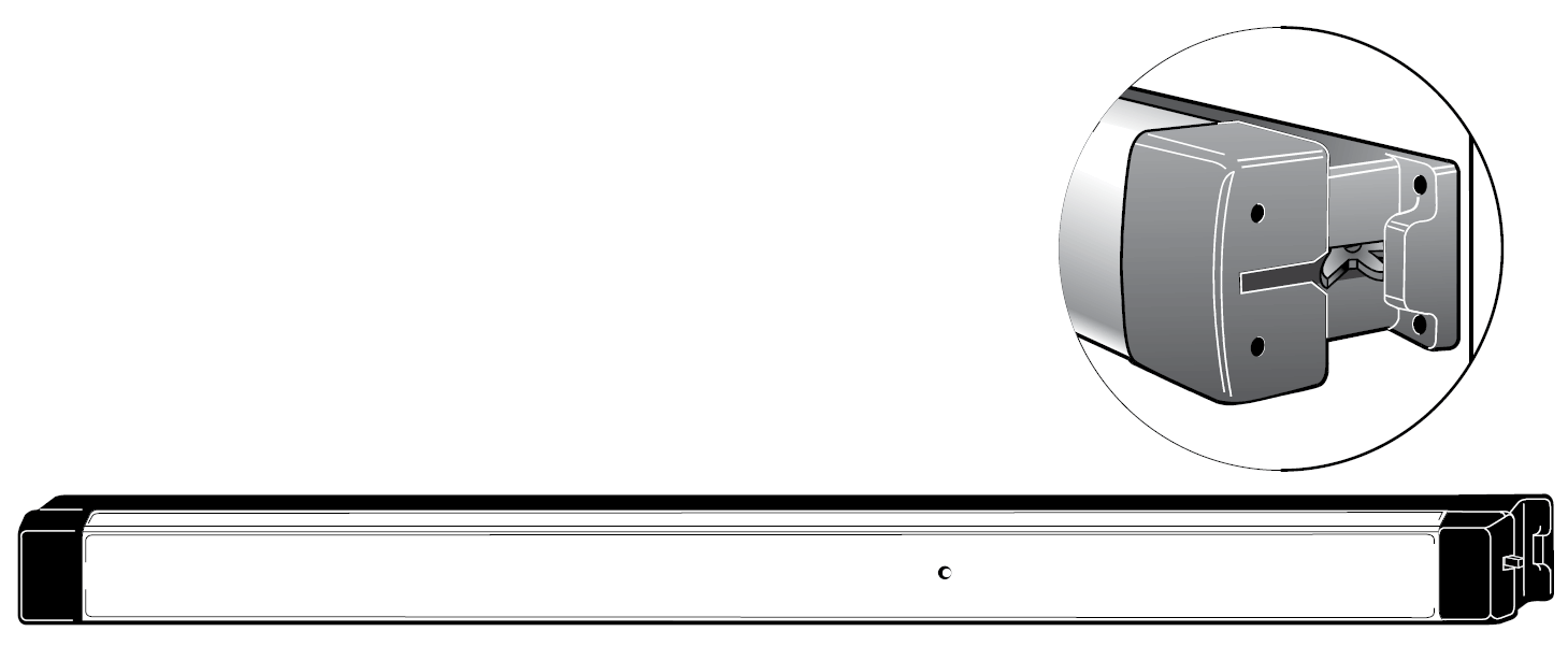 Adams Rite 8800 Narrow Stile Starwheel Rim Exit Device- Life-Safety