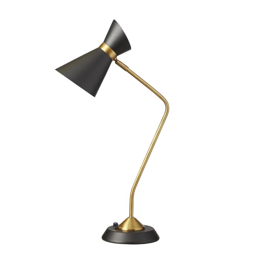 Dainolite 1679T 1 LT Table Lamp w/ Black Shade