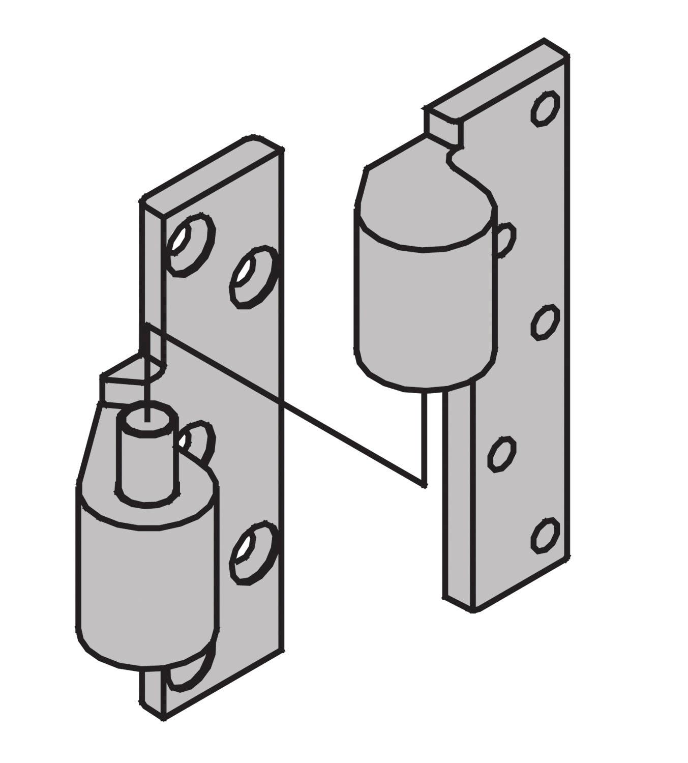 Ives 7230F Fire Rated 3/4" Offset Pivot