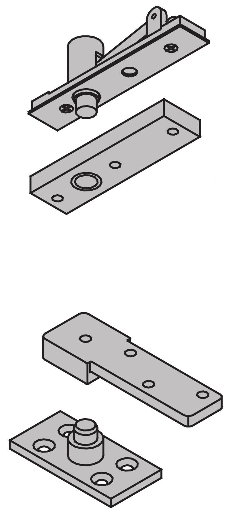 Ives 7255  1-1/2" Pivot - Center Hung