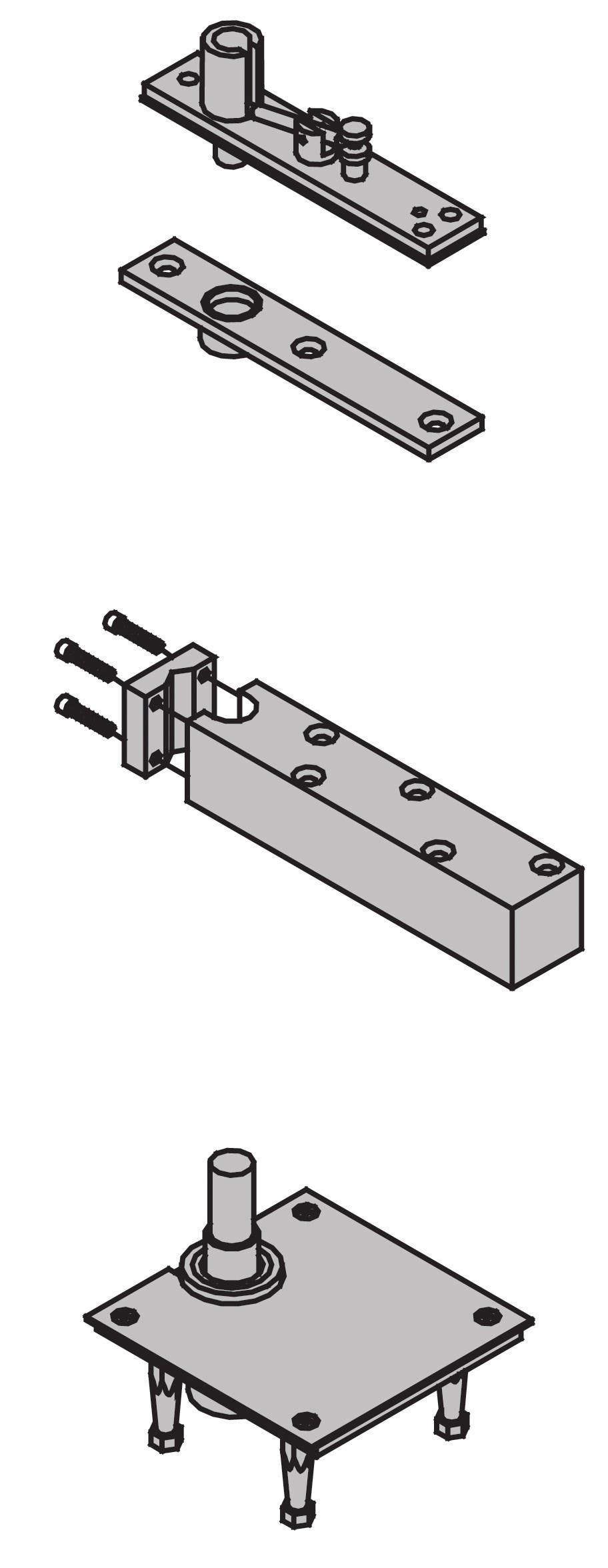 Ives 7259  1-1/2" Pivot - Center Hung