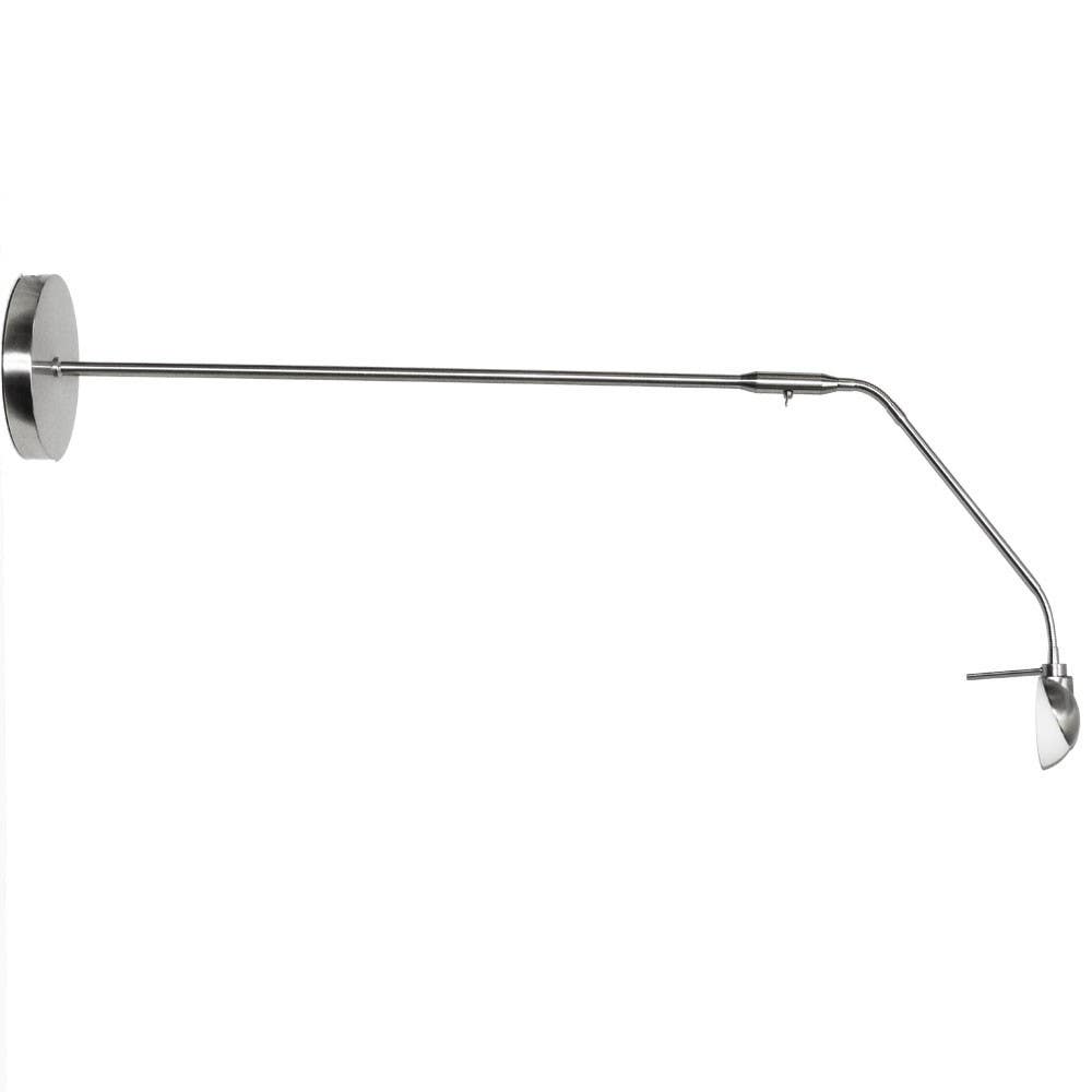 Dainolite 216F Halogen Floor Lamp, Satin Chrome Finish