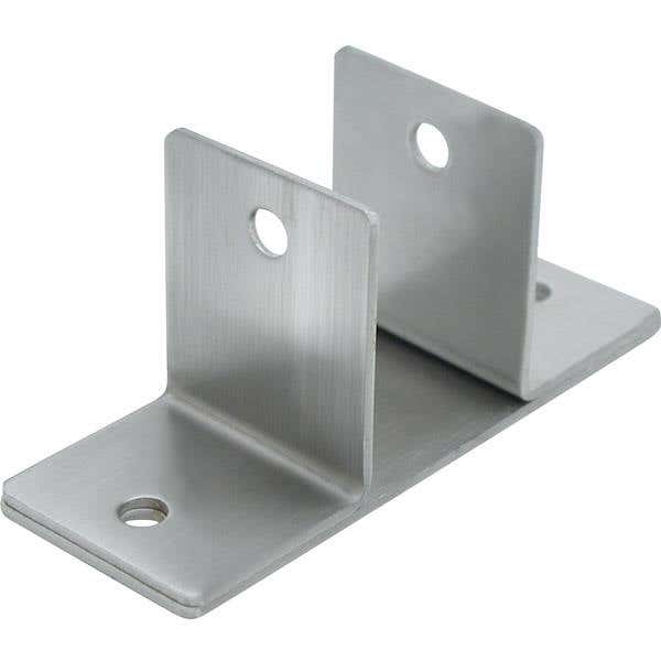 Jacknob 1819 Wall Bracket Two Ear 1-1/4" (Mini) Stamped w/ Stainless Steel Material & Satin Finish
