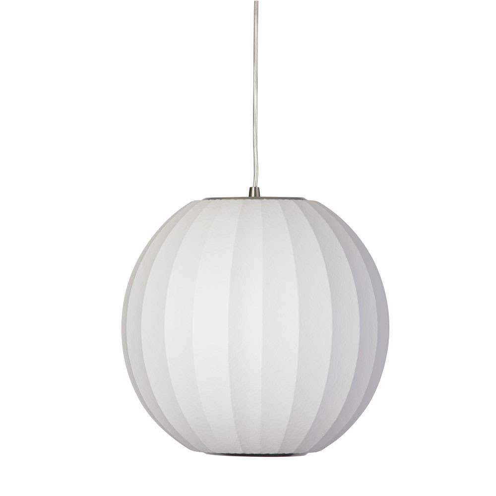 Dainolite ALB Cocoon Pendant, Satin Chrome Hardware