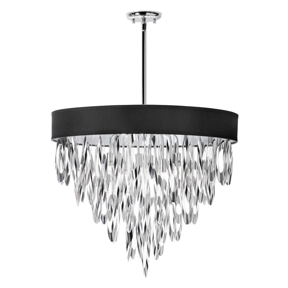Dainolite ALL 8 Light Chandelier, Polished Chrome Finish