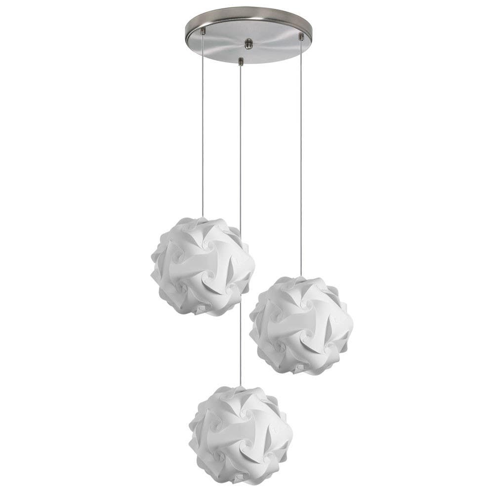 Dainolite DBL 3 Light Globus Small, Polished Chrome Finish