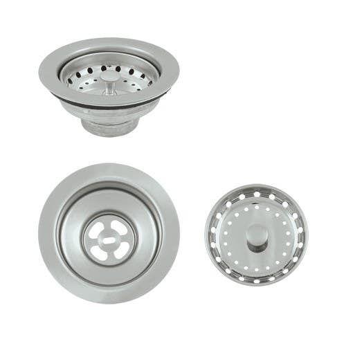 Deltana S9100 Duo Strainer for Sink, Steel