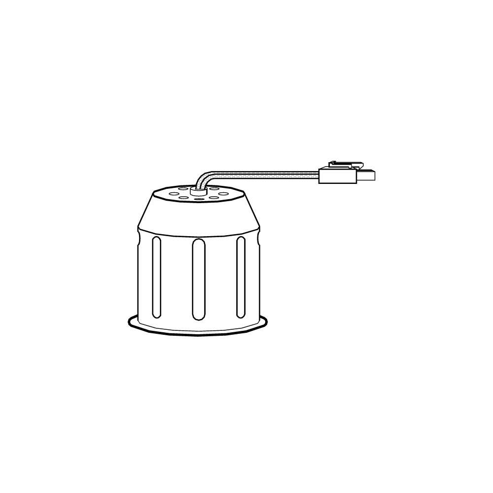 Dainolite DL3000 Galvanized Metal Housing For DL300, DL305 & DL221 trim - Use For Cabinet Lights Only