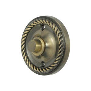 Deltana BBRR213 Bell Button, Round with Rope