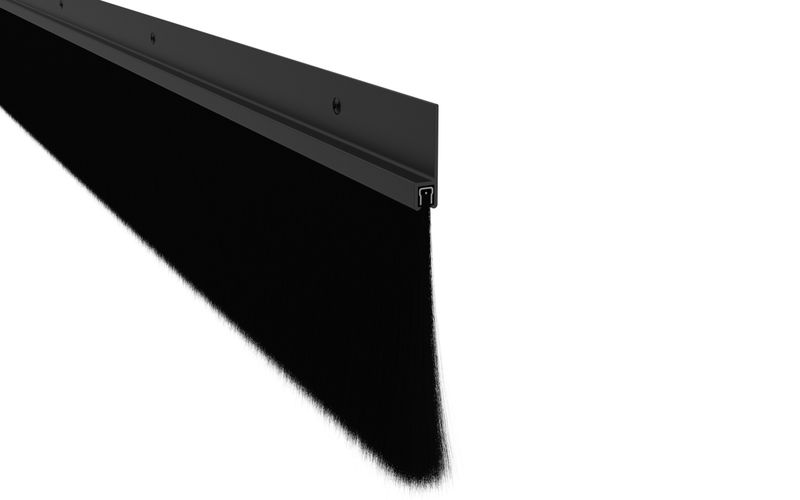 Pemko 18400 Nylon Brush Seal w/ 180 Degree Retainer & 4" Brush