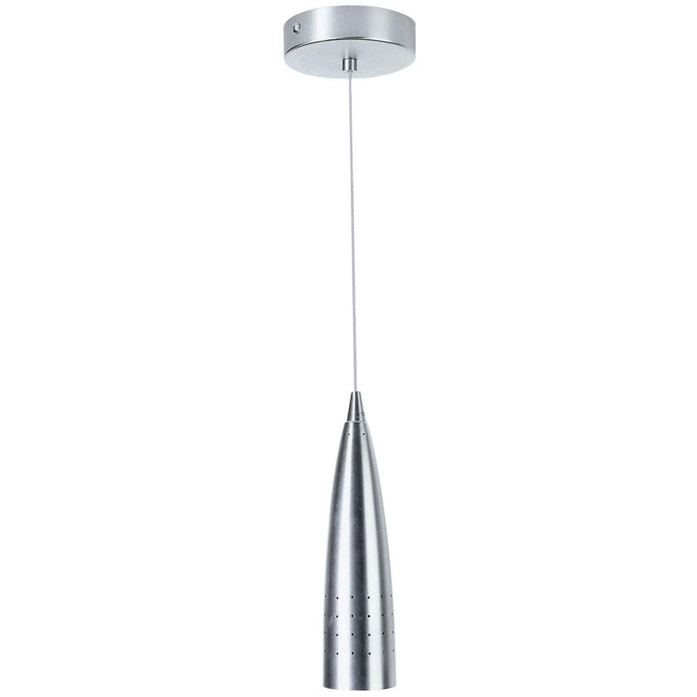 Dainolite DLSL601 1 Light Pendant, Satin Chrome, Low Voltage