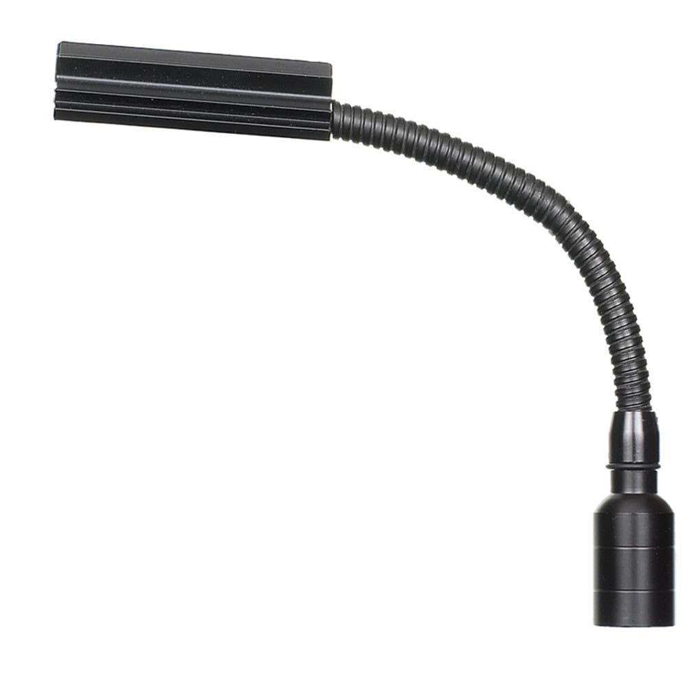 Dainolite DLSL6 Black 6" Gooseneck, shade, 5 Watt Bulb / HD & XLR ConnectOR