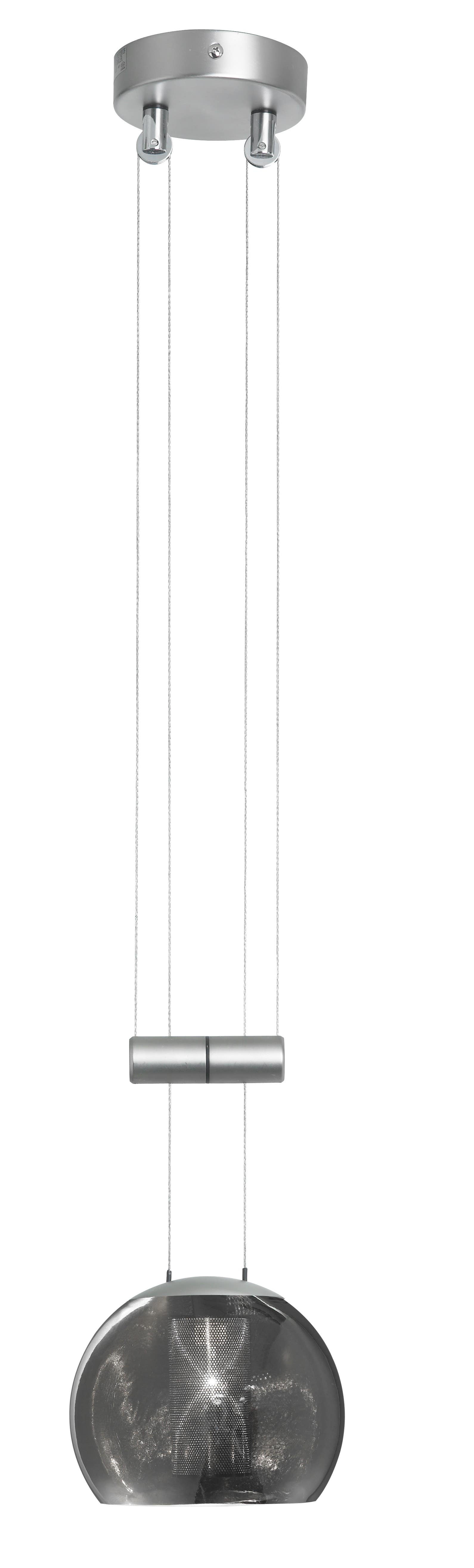 Dainolite DLSL800 1 Light Counterweight Adjustable Pendant, SC finsh,Oval Shaped  Mirrored Glass, Low Voltage