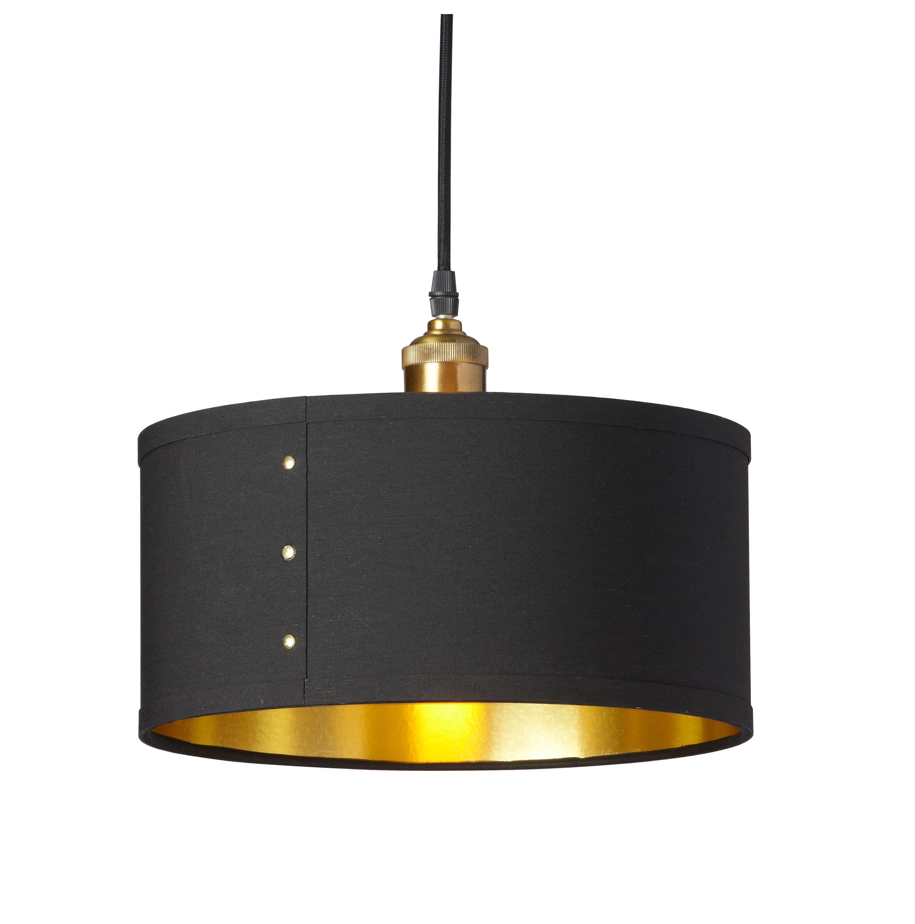 Dainolite FAY 1 Light Pendant, Drum Shade