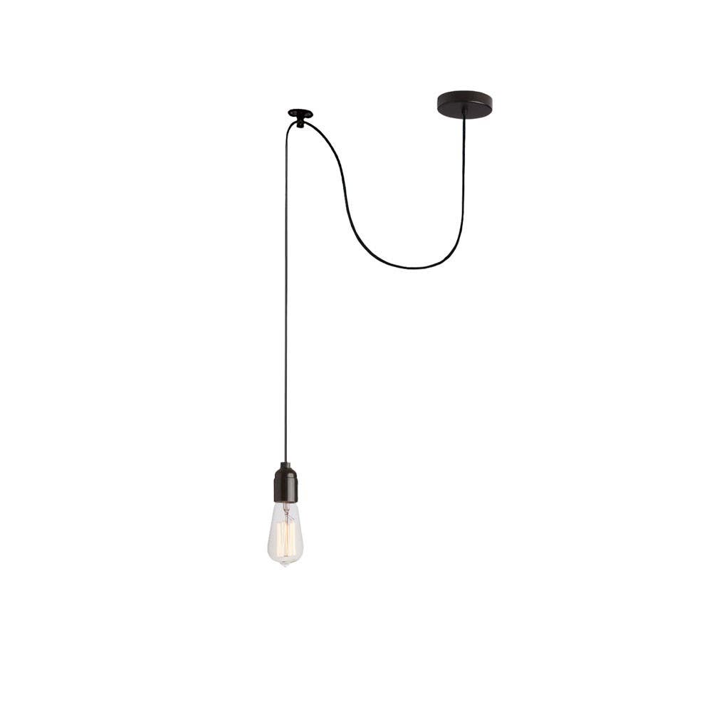 Dainolite IC 1 Light Pendant, Matte Black