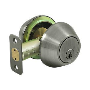 Deltana 7312KA2 Double Cylinder Deadbolt, Grade 3, KA2 Heavy Duty