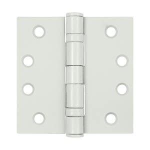Deltana S44HDBB 4" x 4" Square Hinge, HD, Ball Bearing, Steel, Pair