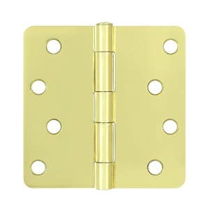 Deltana S44R4 4" x 4" x 1/4" Radius Hinge, Residential, Pair