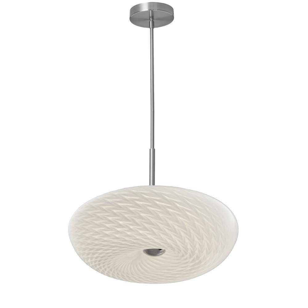 Dainolite PLD LED Pendant w/ 16" OR 18" Mackerel Glass