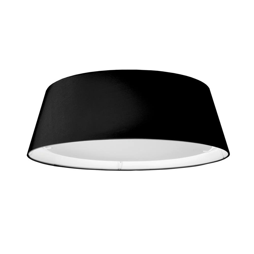 Dainolite TDLED 14W LED Flush Mount, Tampered Drum Shade