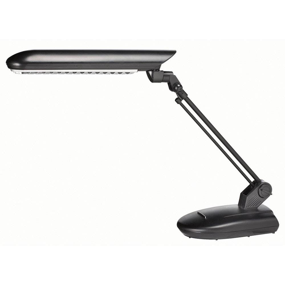 Dainolite ULT118 Fluorescent Desk Lamp, Matte Black finish,