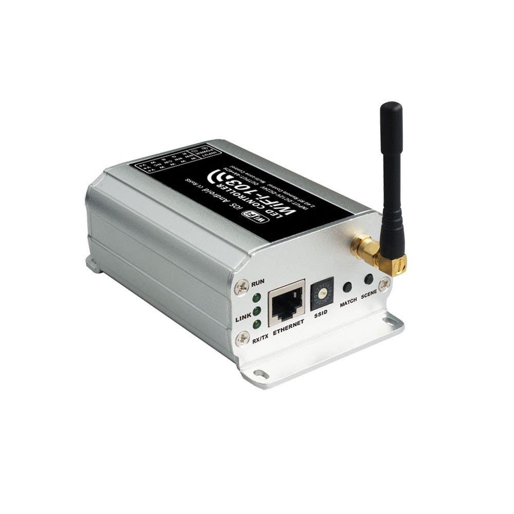 Dainolite CB WiFi LED programmable Controller supports direct or through a router two network connection mode, MAX 288W for 24VDC input.