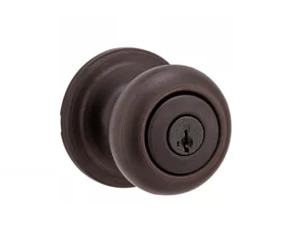 Kwikset 740PE 282-690 Phoenix Door Knob, Entry w/ Smart Key, Venetian Bronze Finish
