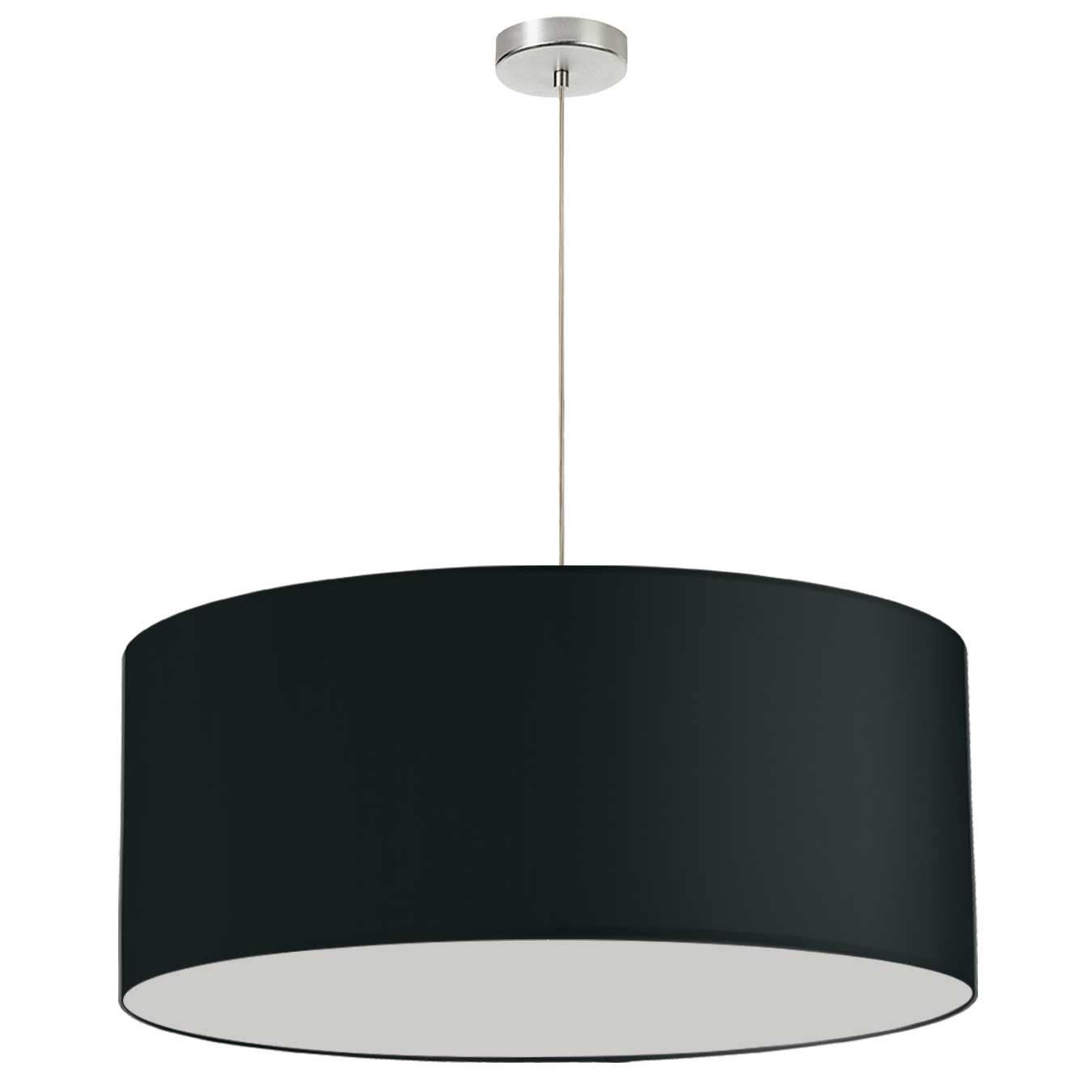 Dainolite DRM 1 Light Drum Shade Pendant, Polished Chrome Finish, Comes in Large, Medium, OR Small