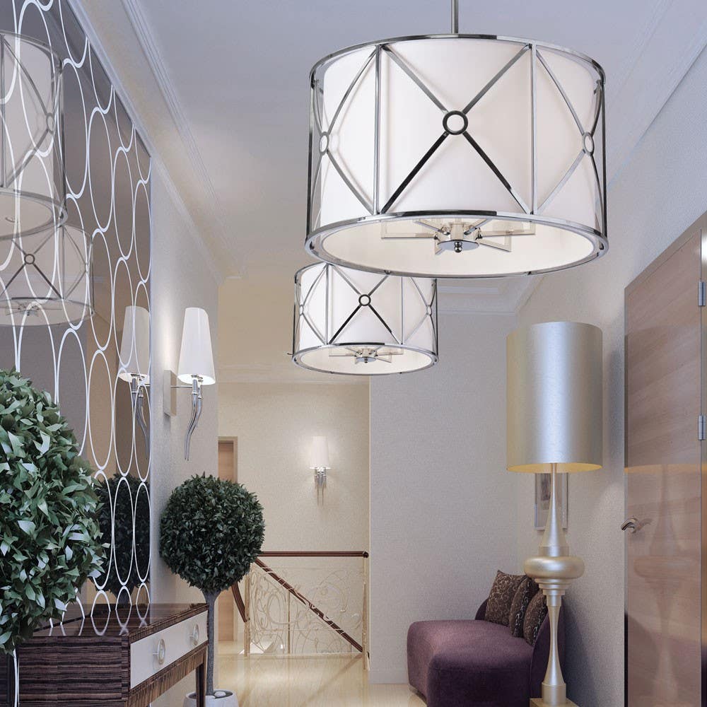 Dainolite CRU 6 Light Pendant Chandelier