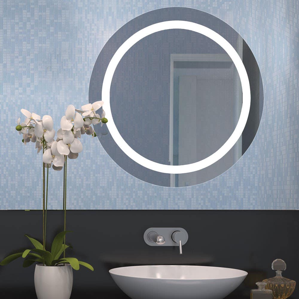 Dainolite MLED 35W Round Mirror, Inside Illuminated 30 Inch