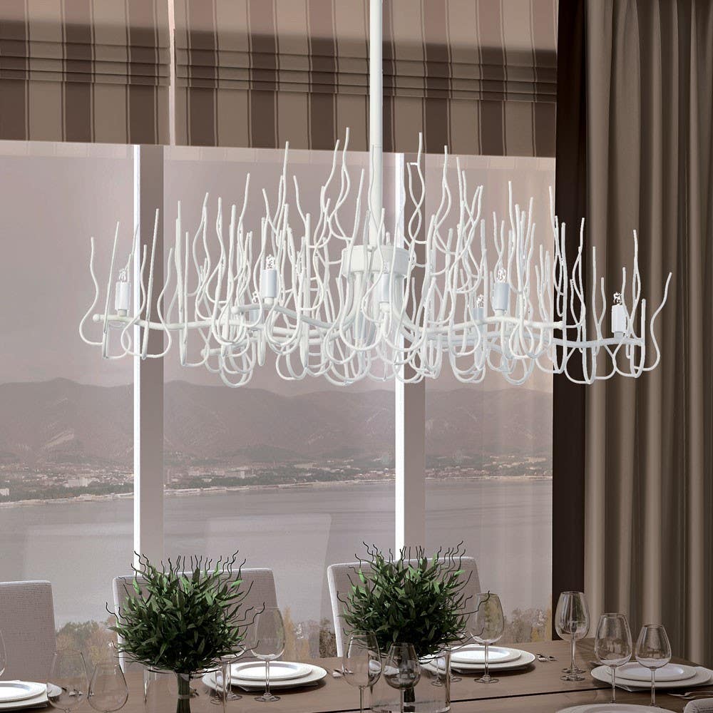 Dainolite SPA 8 Light Twig Oval Chandelier